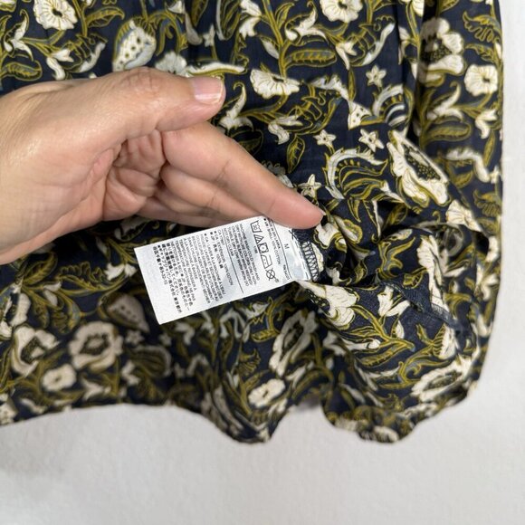 Banana Republic Floral Blouse - Black and White - Picture 10 of 12